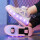 b2366紫网面轮滑鞋32