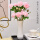 牡丹花-粉色6枝+苋荷陶瓷瓶