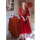 酒红色  B款 裙长 130cm