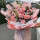 百合加19朵粉色康乃馨花束