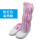 粉红色 高筒靴/PVC底
