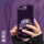 苹果7P(8Plus)【暗紫色】紫钻金莲-贈挂绳