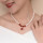 康乃馨红玛瑙珍珠项链+礼盒