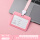 粉色塑料横版卡套+挂绳