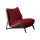 咖色(单椅)+红色坐垫(德芙绒)