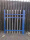 锌钢护栏门每平米价格 蓝白