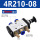 4R210-08-配6MM气管接头和1分消声器