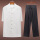 白黑套装（白色上衣+黑色裤子）