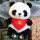 熊猫 財三角巾