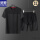 601黑色套装(短袖T恤+五分裤)两件套