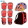 红色护具+紫色头盔+轮滑包L码（70-100斤）