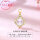 (金色单坠)XL100276-粉色珍珠