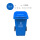 100L蓝色带轮带盖上海款 可回收物