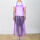 紫色大号 圆点PVC围裙