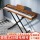 L170木纹棕-X架-三踏-力度键-配折叠凳
