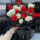 白月与朱砂·19朵红白玫瑰花束