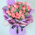 33朵粉玫瑰花-欧式