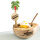 棕色椰子餐具+勺子+定制logo 预