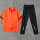 84012荧光橙上衣+116长裤