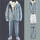 ZK801浅蓝夹克+卫衣+牛仔裤