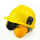 黄色国标ABS安全帽以勒0505型耳