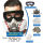 强烈6200防尘毒面具+黑色海绵防雾大眼罩+60片
