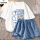 白色(墨水熊)+蓝裤