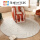 淡彩布拉多尼尔棉布底地毯-圆形