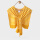 黄色 含15%羊毛横条纹针织披肩