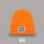 A-92北极熊橘色针织帽