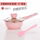 粉色小煮锅单锅带盖+勺子