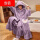 MQE-919紫色 睡袍+裤子