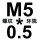 M5*0.5