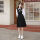 F262白长袖+黑色护奶裙(65cm)+8
