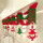 圣诞波浪旗2米+3个圣诞树坠