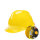 V型ABS加厚-旋钮帽衬：黄色
