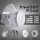 透明矽胶款-防尘毒面具1套+50片圆形科技KN95
