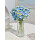 (三束18支)蓝色小雏菊+冰感花瓶