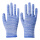36双蓝色条纹尼龙手套
