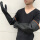 耐酸碱黑色55cm手套(五双装)