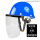 安全帽(蓝色)+支架+透明屏