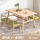 原木色1桌4椅-绿麻坐垫 一桌四椅