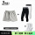 灰美式短裤+七分裤(可选颜色默认黑)+球袜