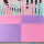 A级粉紫叶子纹 每片+4根边条