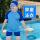 蓝色中国【泳衣+泳裤+泳帽