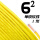 6平方 单皮软线(1米)黄色