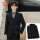 (2件套)黑西装外套+黑衬衣领带
