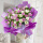 【花仙子】绣球紫玫瑰满天星花束