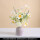 白色水仙雏菊+麻绳粉花瓶