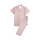 粉色条纹(短袖+长裤)女